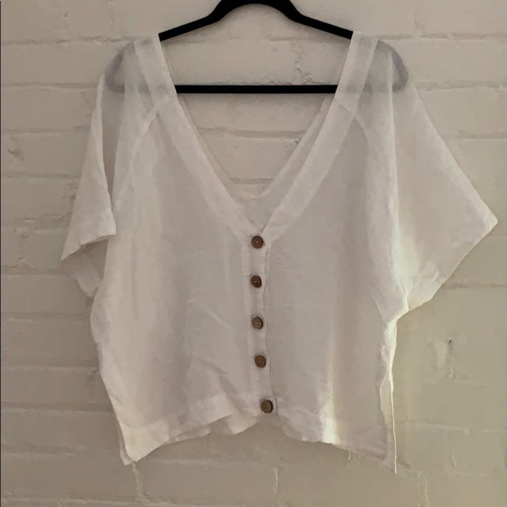 Free People Deep V Top